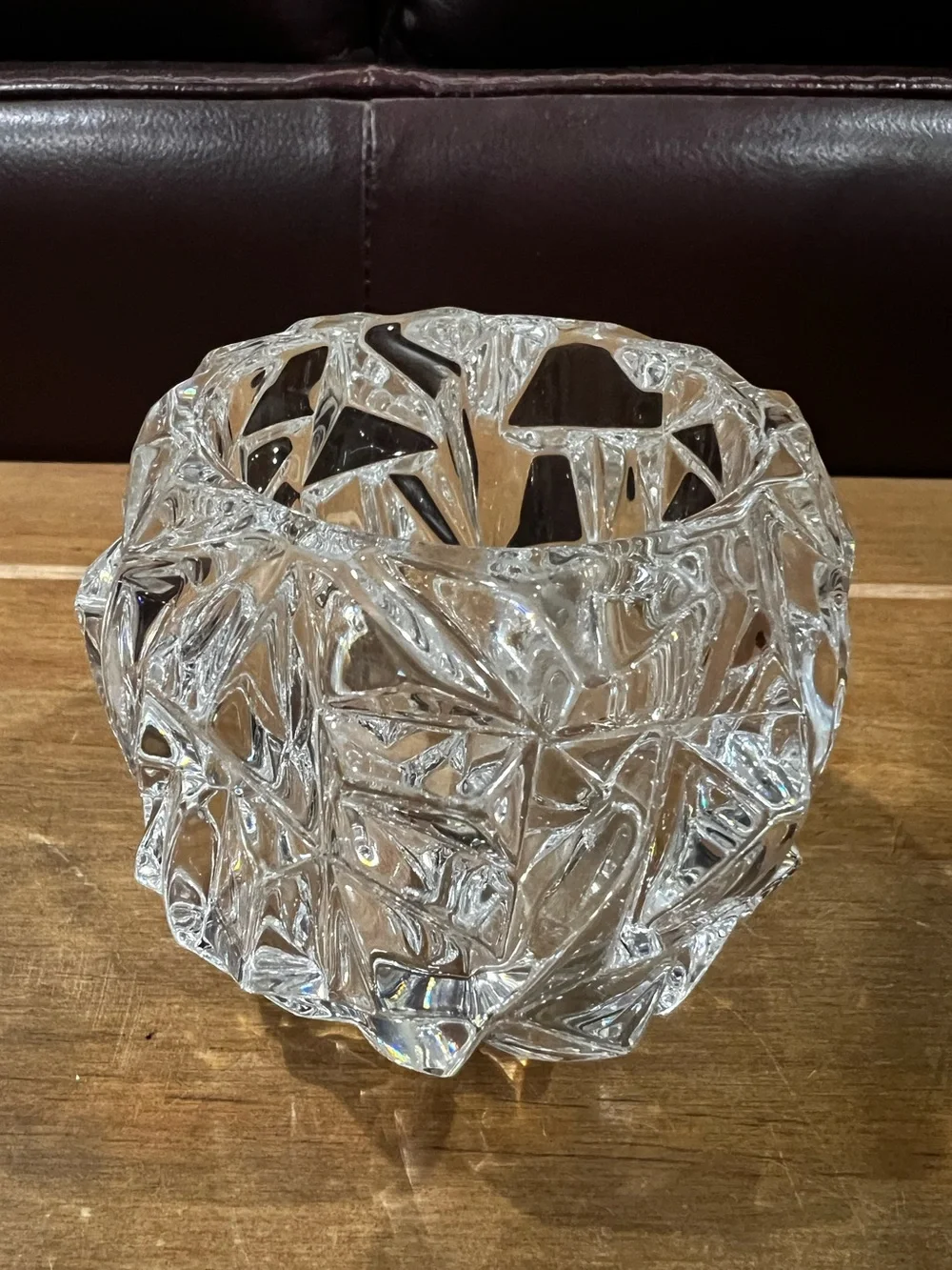 Tiffany & Co. Rock cut votive/tea light holder.
